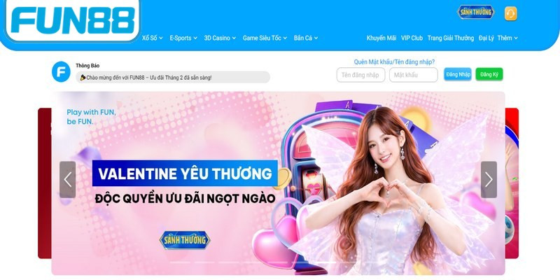 FUN88 được xây dựng thành một sân chơi cá cược trực tuyến chuyên nghiệp